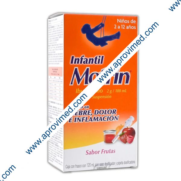 MOTRIN INFANTIL SUSP. Fco. 120 ML. 2 G/100 ML.