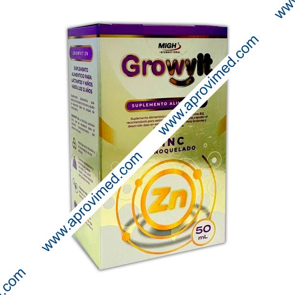 GROWVIT ZINC SUSP. Gotas Fco. 50 ML. 10 MG/1 ML.