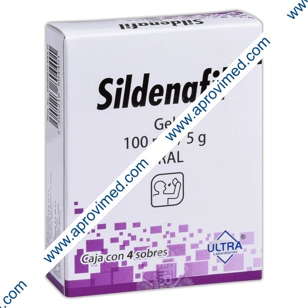 SILDENAFIL (Ultra) c/4 SOBS. Gel Oral 100 MG/5 G.