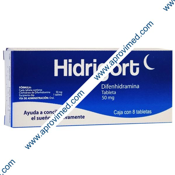 HIDRIGORT c/8 TABS. 50 MG.