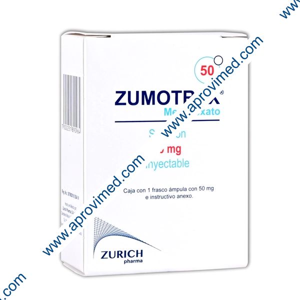 ZUMOTREX Sol. Iny. c/1 FCO. AMP. 50 MG.