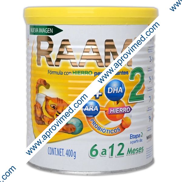 LECHE RAAM Etapa 2 (6 a 12 Meses) POLVO Lata c/400 G.