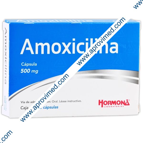 AMOXICILINA (Hormona) c/12 CAPS. 500 MG.