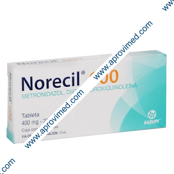 NORECIL 600 c/20 TABS. 400/200 MG.
