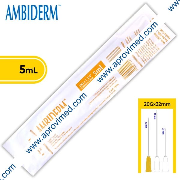 JERINGA  5 mL. (Ambiderm) c/AGUJA 20Gx32mm. c/1 Pza.