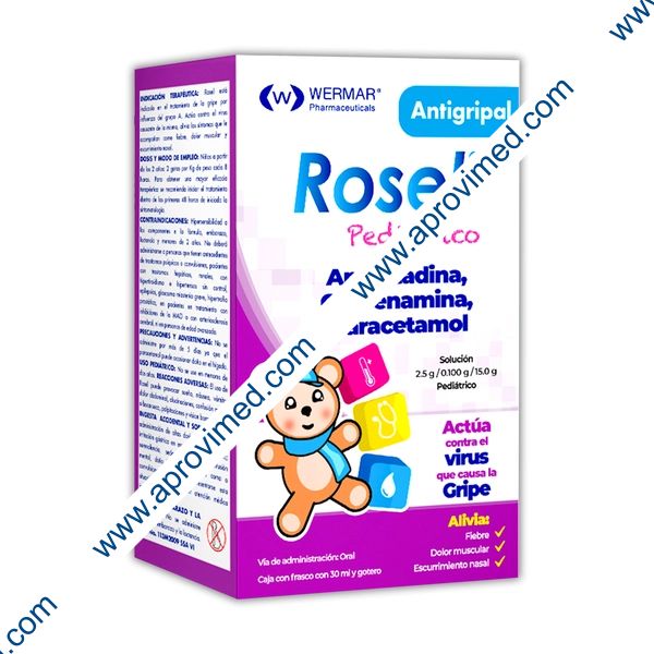 ROSEL Pedtco. SOL. Fco. Gotero 30 ML. 2.5/01/15 G/100 ML.