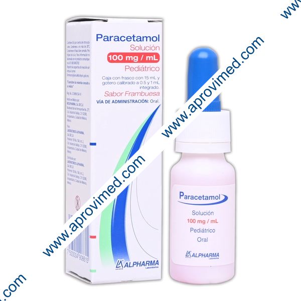 PARACETAMOL (Alpharma) SOL. Pedtco. Fco. Gotero 15 ML. 100 MG/1 ML.
