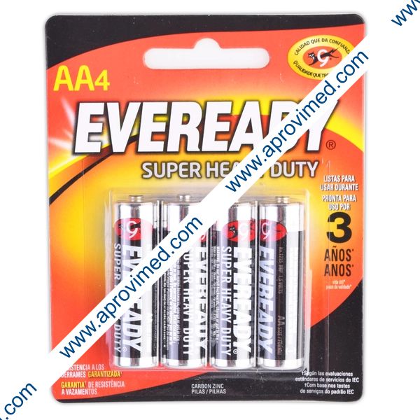 EVEREADY SUPER HEAVY DUTY "AA" Blister c/4 Pzs.
