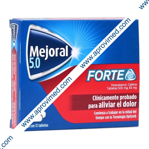 MEJORAL FORTE c/12 TABS. 500/65 MG.