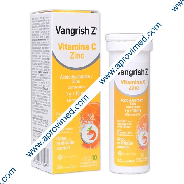 VANGRISH Z c/10 COMPS. EFERVS. Sab. Naranja 1 G/10 MG.