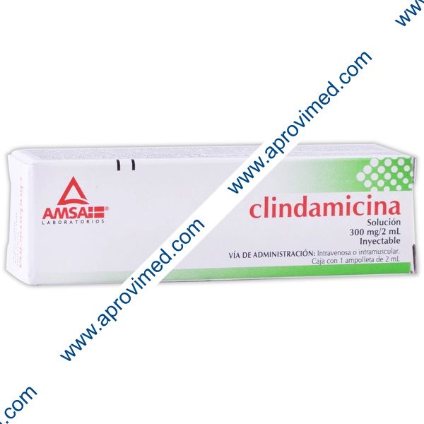 CLINDAMICINA (Amsa) Sol. Iny. c/1 AMPTA. 300 MG/2 ML.
