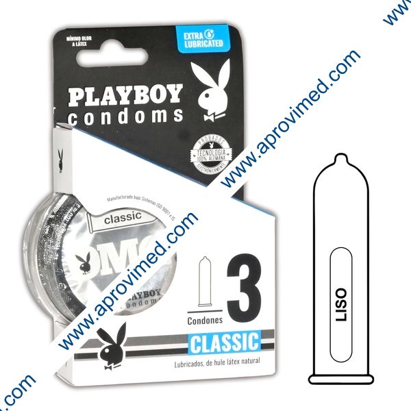 PLAYBOY CLASSIC Blister c/3 CONDONES.
