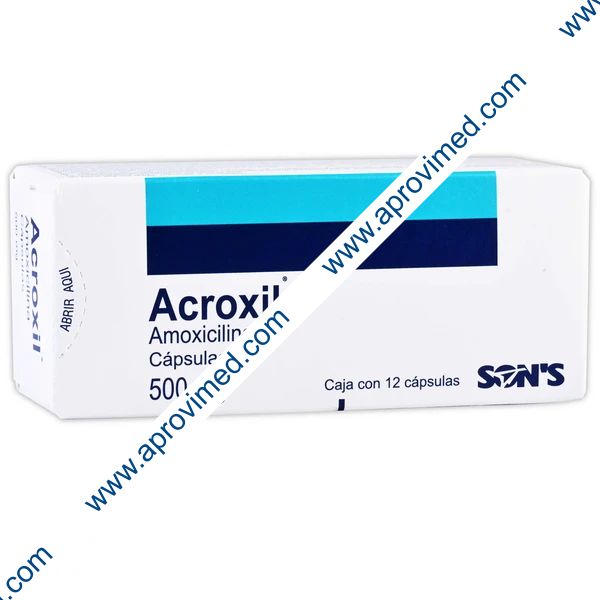 ACROXIL c/12 CAPS. 500 MG.