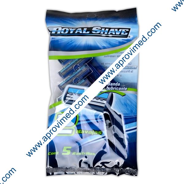 RASTRILLO HOMBRE (Royal Shave) c/2 NAVAJAS Bolsa c/5 Pzs.