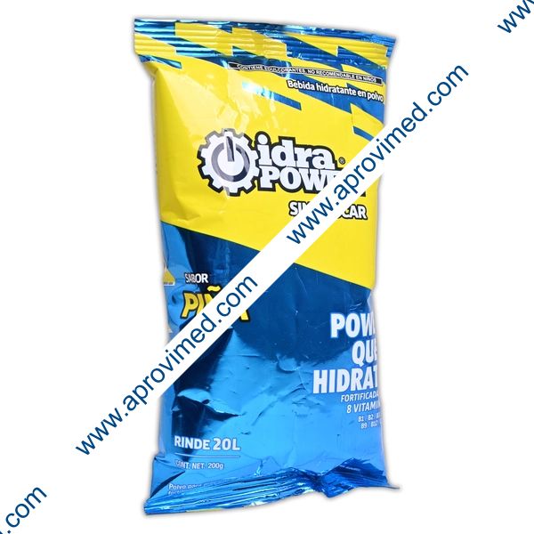 IDRAPOWER Sin Ázucar Sab. PIÑA BOLSA c/200 G. p/20 L.