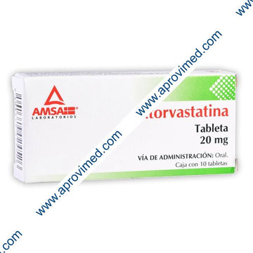 ATORVASTATINA (Amsa) c/10 TABS. 20 MG.