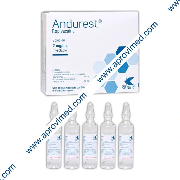 ANDUREST Sol. Iny. c/5 AMPTAS. 20 ML. 2 MG/1 ML.