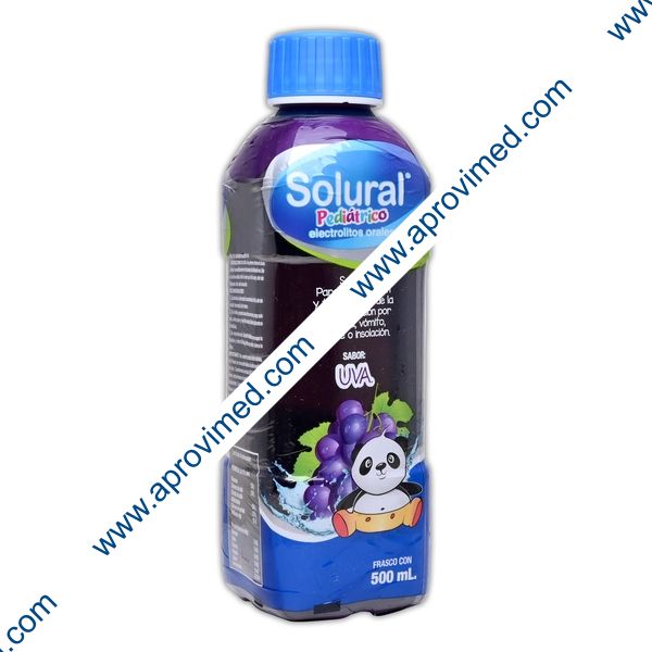 SOLURAL PEDIÁTRICO Electrolitos Orales SOL. SAB. UVA 500 ML.