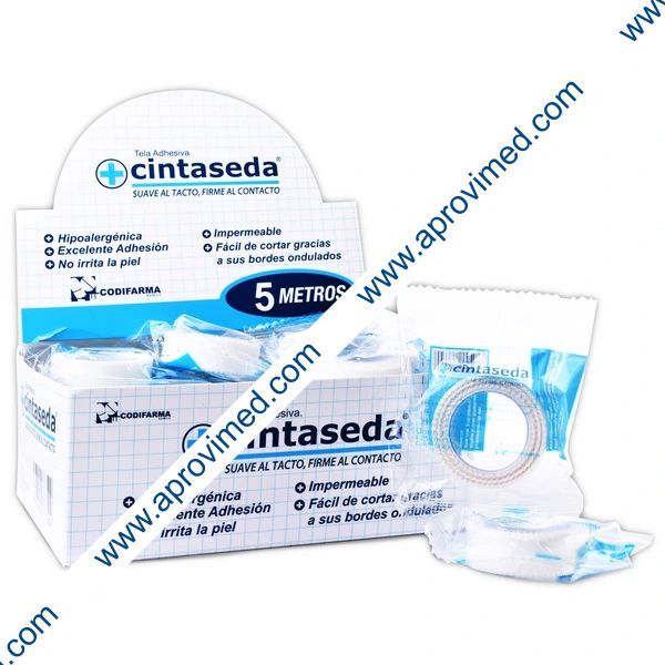CINTASEDA Rollo A: 1.25cm (1/2"); L: 5m. Bolsa c/1 Pza.