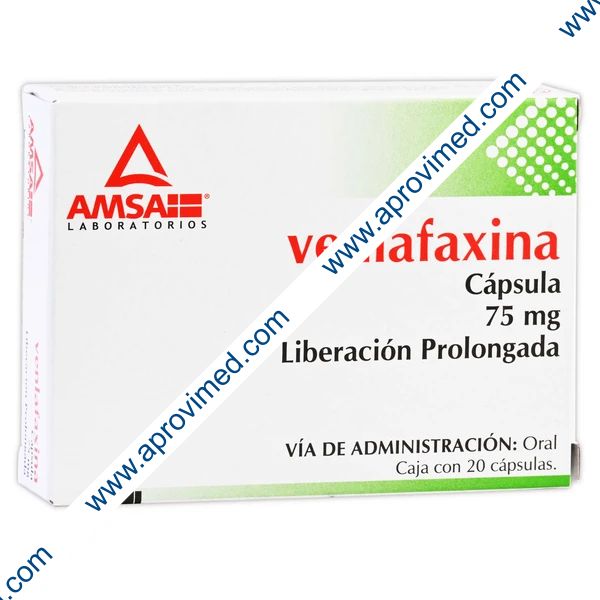 VENLAFAXINA (Amsa) c/20 CAPS. Lib. Pgda. 75 MG.