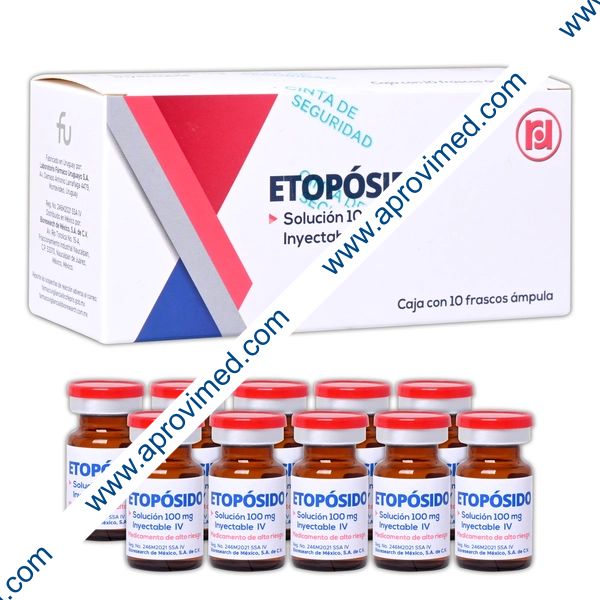 ETOPÓSIDO (Randall) Sol. Iny. c/10 FCO. AMP. 100 MG/5 ML.