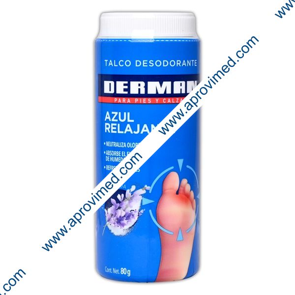 DERMAN TALCO DESODORANTE ADULTO Aroma Lavanda Fco. 80 G.