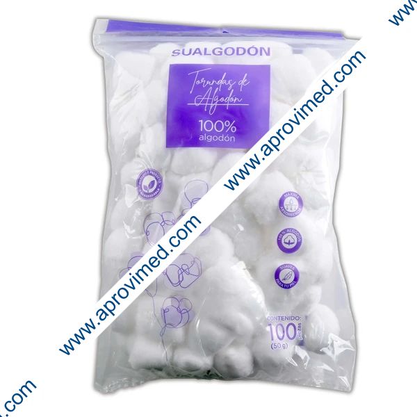 SUALGODÓN TORUNDAS Bolsa c/100 Pzs.