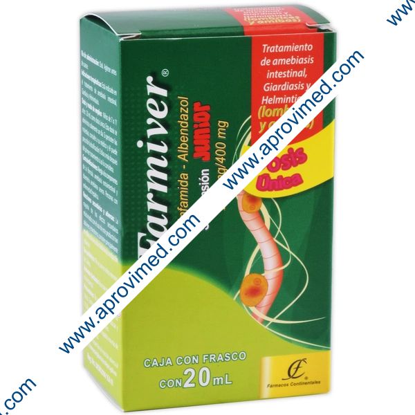 FARMIVER SUSP. Junior Fco. 20 ML. 200-400 MG/20 ML.