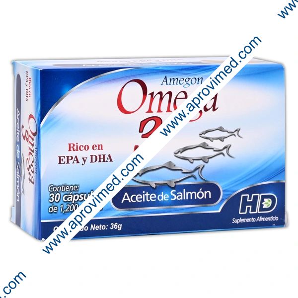 AMEGON Omega 3 Cja. c/30 CAPS. 1200 MG.