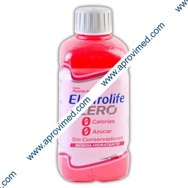 ELECTROLIFE ZERO Bebida Hidratante SABOR PONCHE DE FRUTAS 625 ML.