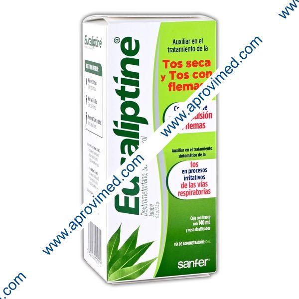 EUCALIPTINE JARABE Fco. 140 ML. 0.3-2.5 G/100 ML.