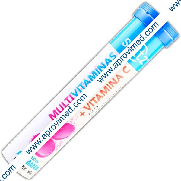 MULTIVITAMINAS+VITAMINA C p/Niños (Seltz) c/20 TABS. EFERVS. Sab. Frmbsa. 4.5 G.