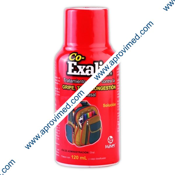 CO-EXALIV SOLUCIÓN Fco. 120 ML. 0.10/0.02/2.0/2.5 G/100 ML.