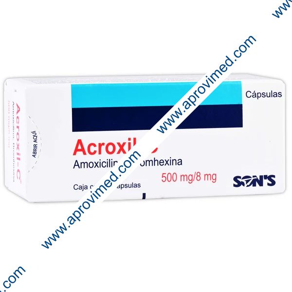 ACROXIL-C c/12 CAPS. 500-8 MG.
