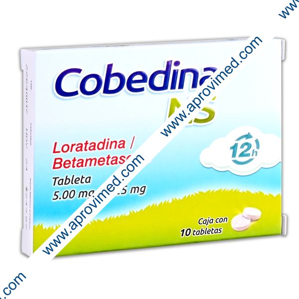 COBEDINA-NS 12H c/10 TABS. 5.0/0.25 MG.