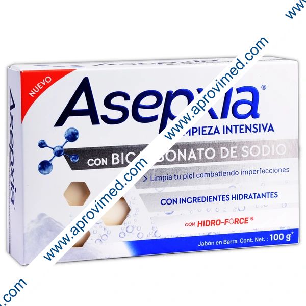 JABÓN ASEPXIA Limpieza Intensiva c/BICTO. DE SÓDIO 100 G.