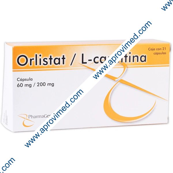 ORLISTAT/L-CARNITINA (Pharmagen) c/21 CAPS. 60/200 MG.