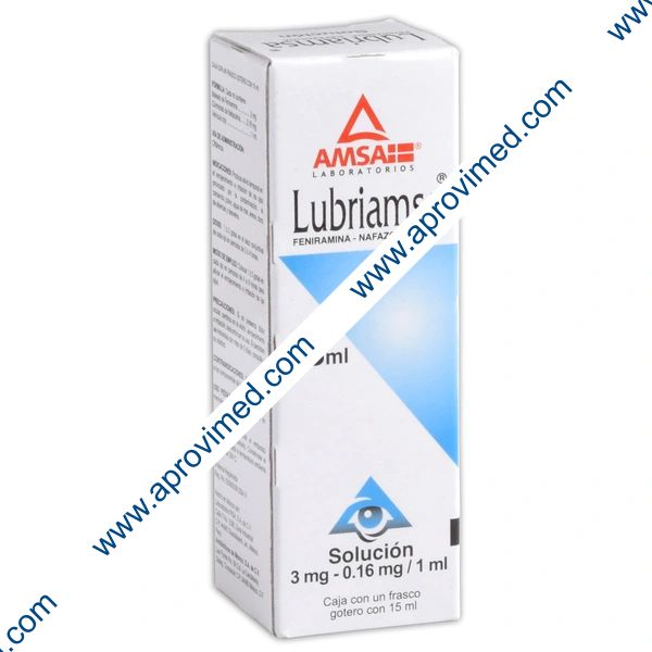 LUBRIAMSA SOL. Oftálmica Fco. Gotero 15 ML. 3-0.16 MG/1 ML.