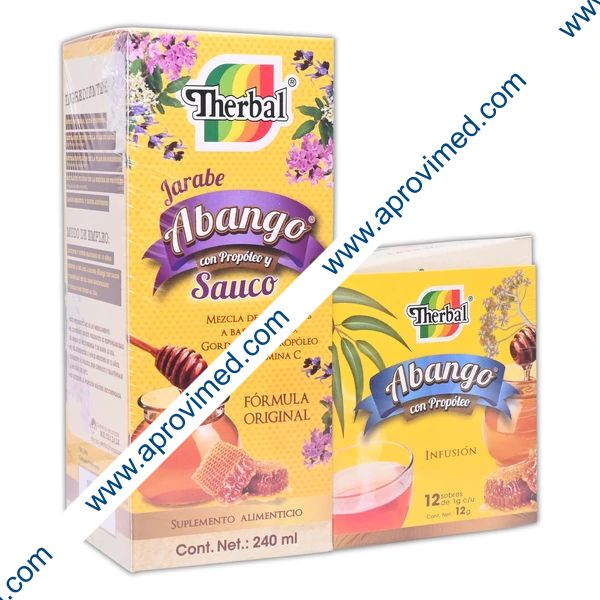 ABANGO PACK JARABE 240 ML+INFUSIÓN Cja. c/12 SOBS. 1 G.