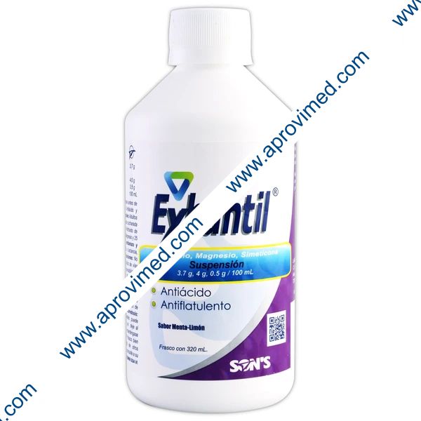 EXHANTIL SUSP. Sab. Menta-Limón Fco. 320 ML. 3.7-4-0.5 G/100 ML.