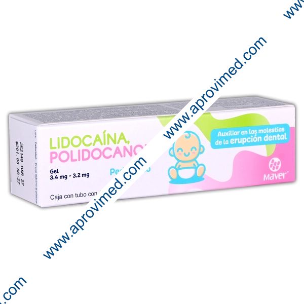 LIDOCAÍNA/POLIDOCANOL (Maver) Pediátrico GEL TUBO c/10 G. 3.4/3.2 MG.