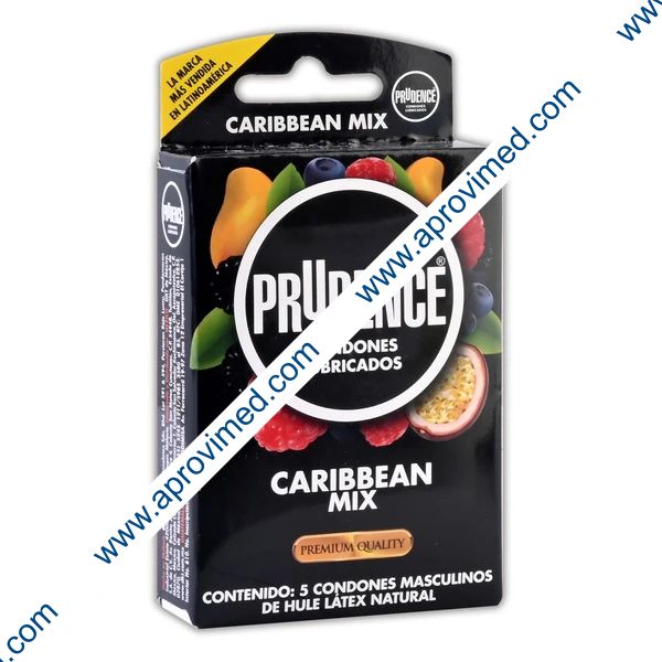 PRUDENCE CARIBBEAN Sabor y Aroma MIX Caja c/ 5 CONDS.