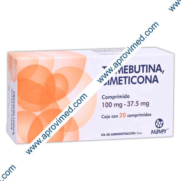 TRIMEBUTINA/SIMETICONA (Maver) c/20 COMPS. 100/37.5 MG.