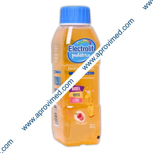 ELECTROLIT PEDIÁTRICO Electrolitos Orales SOL. SAB. MANZANA 300 ML.