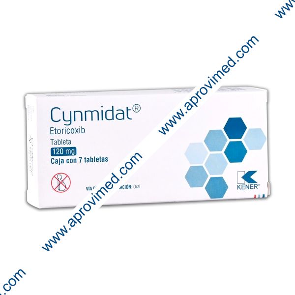 CYNMIDAT c/7 TABS. 120 MG.