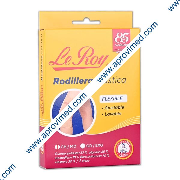 RODILLERA ELÁSTICA FLEXIBLE (Le Roy) T: Ch/Med. 36-39cm. c/1 Pza.