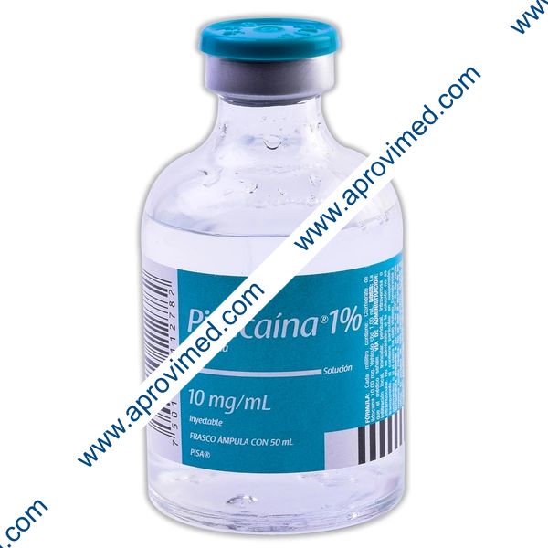 PISACAINA 1% Sol. Iny. c/1 FCO. AMP. 50 ML. 10 MG/1 ML.