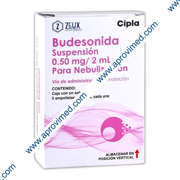 BUDESONIDA (Zeux) SUSP. p/Nebn. c/5 AMPTAS. 0.50 MG/2 ML.