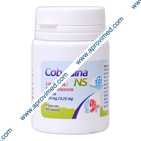COBEDINA-NS 12H Fco. c/10 TABS. 5.00/0.25 MG.