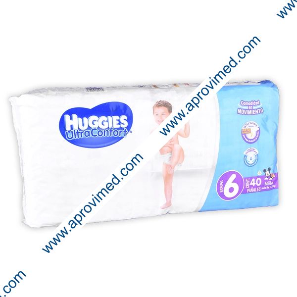 HUGGIES ULTRACONFORT Niño (Etapa 6 / +13.5 Kg.) c/40 Pzs.